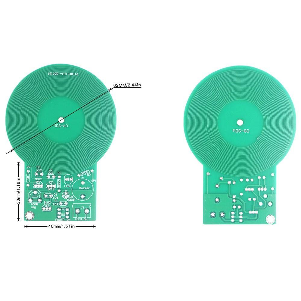 1Set Durable JS-60 Metal Detector Kit DC 3V-5V Module Part Electronic Kit Non-contact 60mm Sensor Board