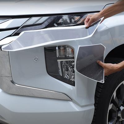 For Mitsubishi Triton L200 - PVC Car Front Headlight Light Film Trim Sticker Protective Auto Accessories