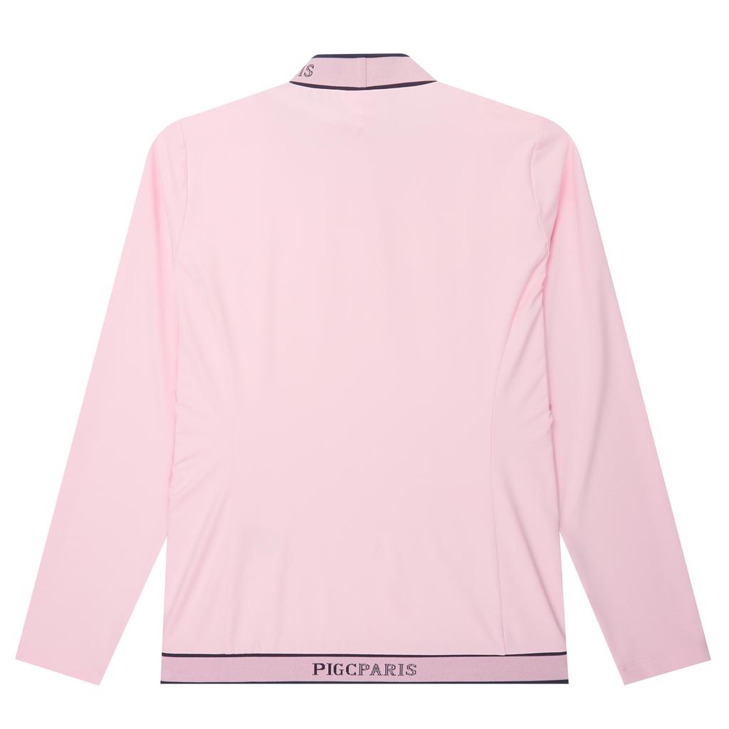 PIGC Women'S Mock Neck Long Sleeve T-Shirt (Sw0Dks10271)