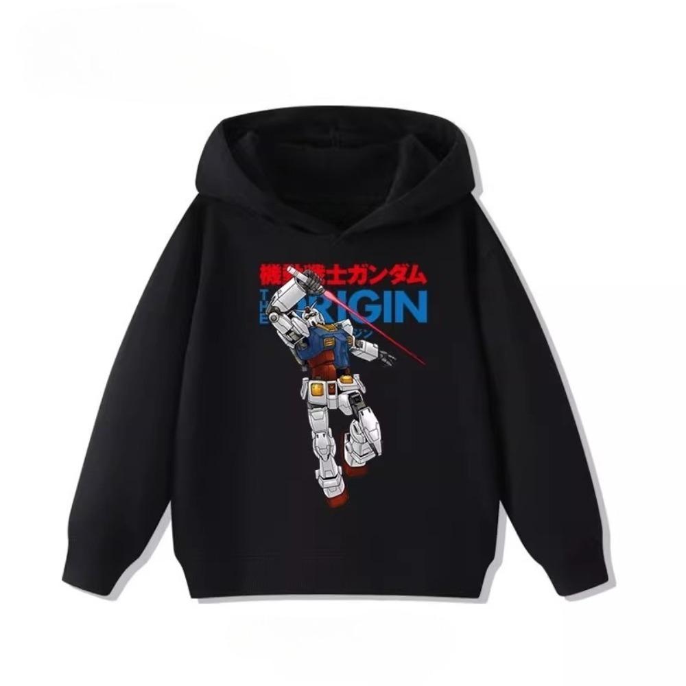Детский 2D свитер Gundam Mobile Suit для мальчиков и девочек, одежда для осени и зимы, теплая, модная, универсальная детская толстовка 110