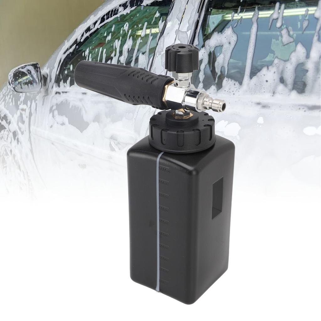 Handheld Foam Sprayer 1000ML High Pressure Car Foam Sprayer for Home Gardening Lawn Fertilization Cleaning Black