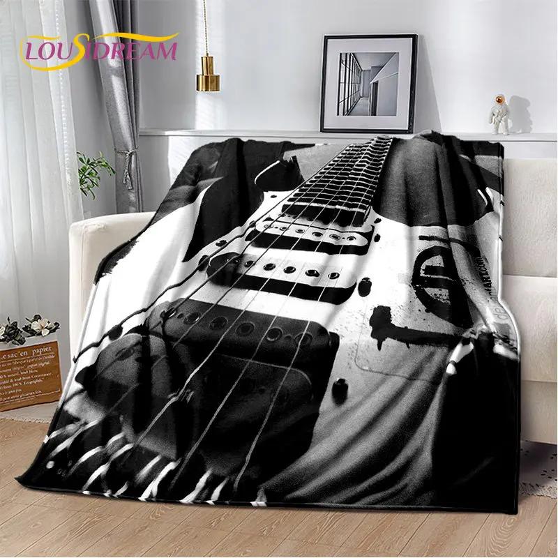 Classical Guitar Electric Guitar Soft Plush Blanket,Flannel Blanket Throw Blanket for Living Room Bedroom Bed Sofa Picnic Cover