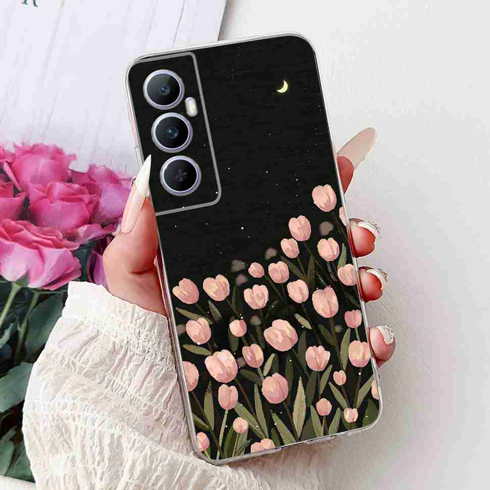 For Realme C65 Case Cute Cartoon Butterfly Cover Soft Silicone Phone Case Fundas For Realme C 65 C65 RealmeC65 4G Bumper