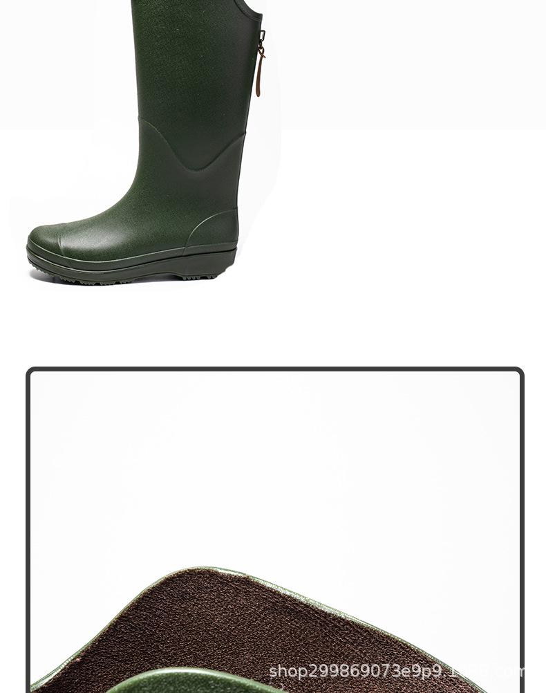 Thick-Soled High-Top Couple Rain Boots for Outdoor Activities