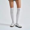 W Summer Shirred Knee Socks (WHITE)