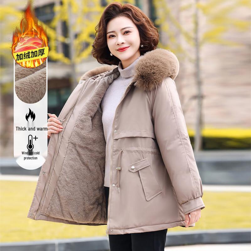 

Женская зимняя куртка с плюшевой подкладкой и утеплителем 3XL