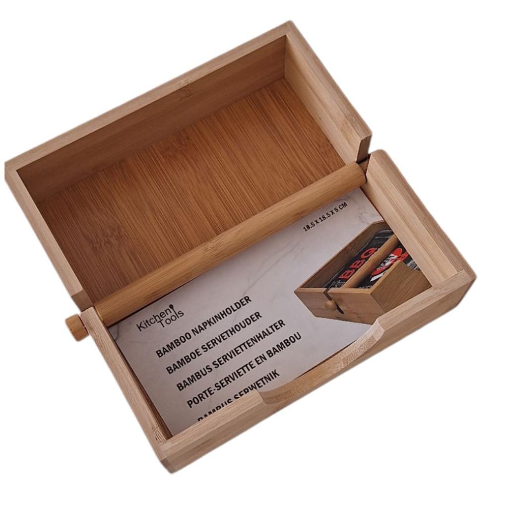 PORTASALVIETTE PORTASALVIETTE PORTASCOTTEX SCATOLA DI BAMBÙ 18,5 cm