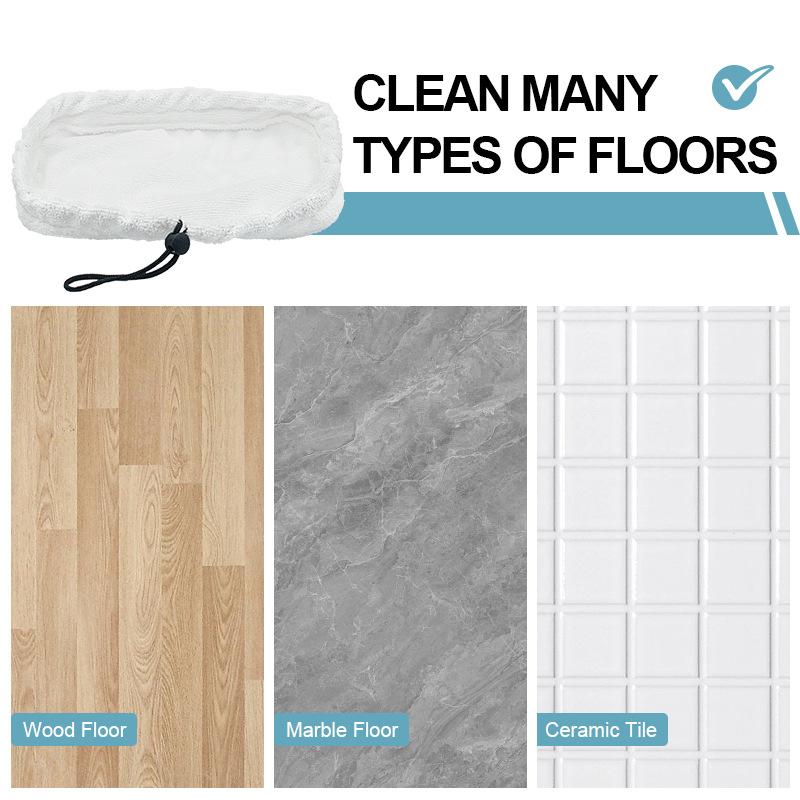 Replacement Steam Pad For Bissell Mop Pad Fiber Cloth Cover For Bissell Steam Mop With Double Bottom