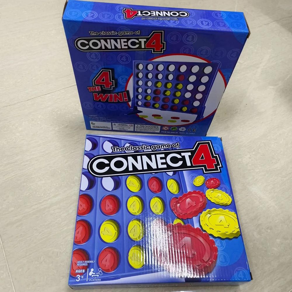 New Four In A Row Bingo Chess Connect Classic Family Board Game Toys Fun Educational Toy For Kids Children Entertainment Game