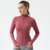 Women's Long Sleeve Zipper Jacket for Running, Yoga, and Fitness - Ideal for Spring, Autumn, and Winter