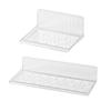 Toilettenregal Transparenter Kunststoff Wandmontage Typ Badezimmer Aufbewahrungshalter Duschshampoo Regale Ablagen Organizer