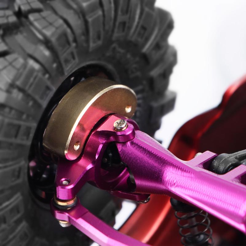 DashRC Front Rear Axle Knuckle Weights for SXC24, Heavy Axle Brass Knuckle Weights Upgrades for 1/24 RC Crawler SCX24, 4PC