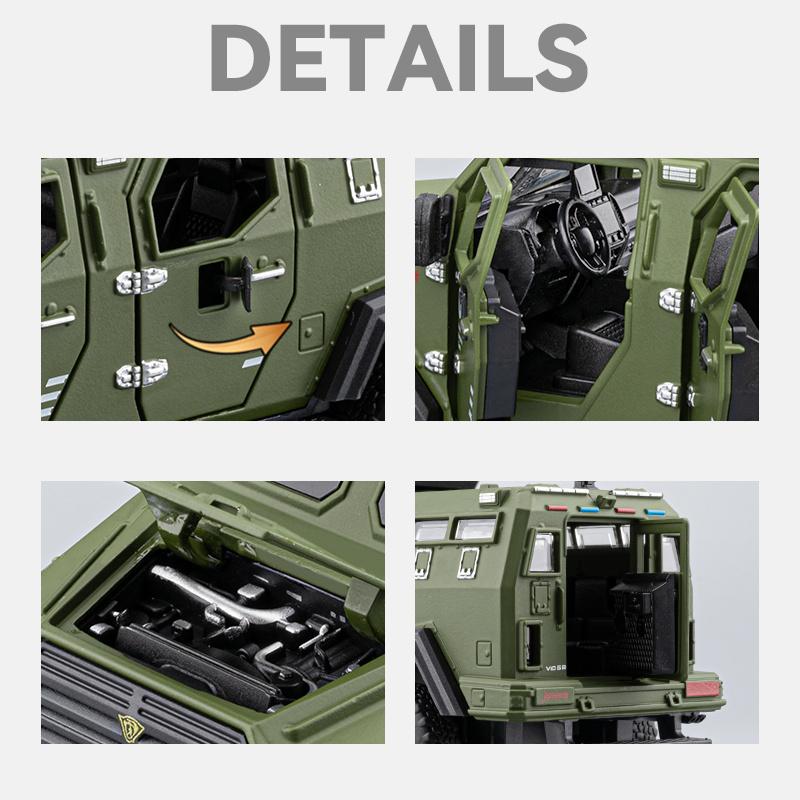 1/32 Ford F-550 Strengthened 4*4 Off Road Special Vehicles Alloy Diecast Model Car Decoration Hobbies Collection Holiday Present