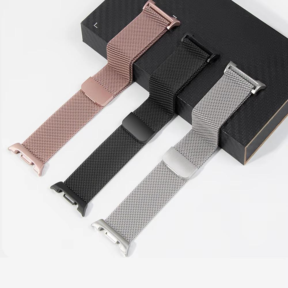Magnetic Milanese Watch Strap for Samsung Galaxy Watch 8 Classic 46mm Ultra 2 Metal Mesh Loop Band Galaxy Watch 8 40/44mm Correa