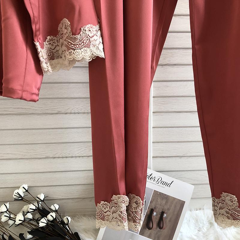 Pijama Femei Xia Bingsi Costum Subțire Poate Fi Purtat Afară Primăvara și Toamna Haine de Casă Largi