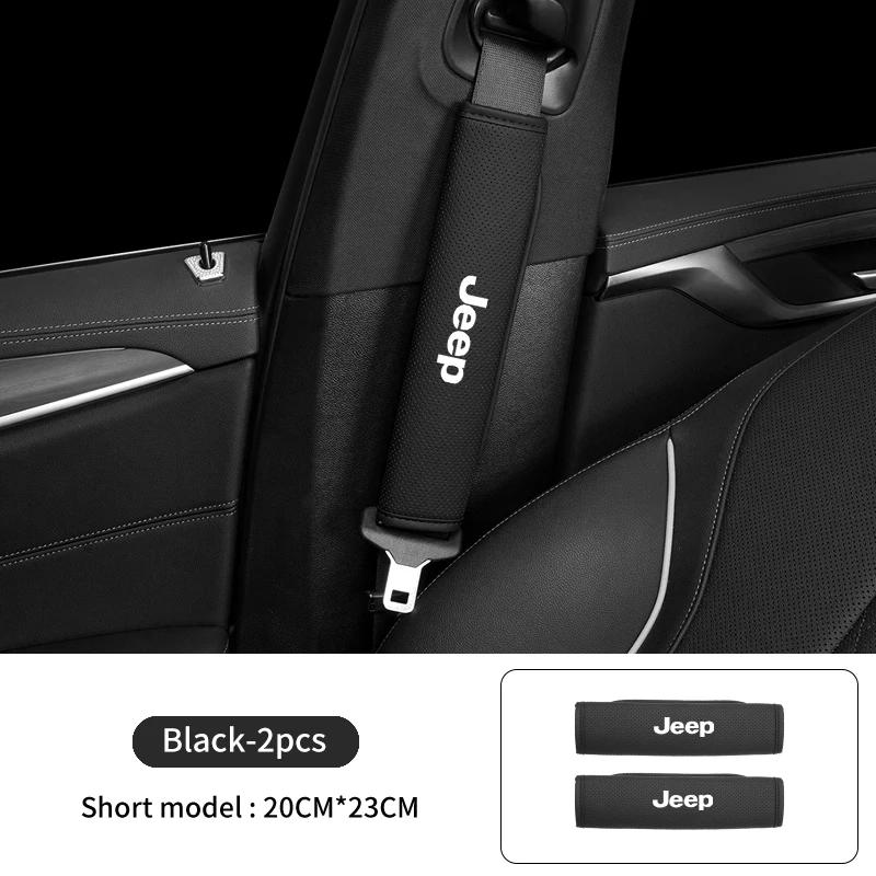 

For Jeep Breathable Car Seat Belt Padding Pad Interior Accessories For Jeep Wrangler Renegade Compass Grand Cherokee JK Patri