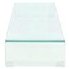 VidaXL Meuble TV/ de moniteur 120 x 30 x 13 cm Verre Transparent