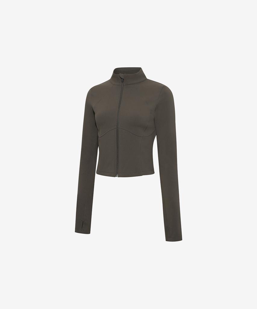 GRANDE LINE Compression Core Fit Crop Zip-Up