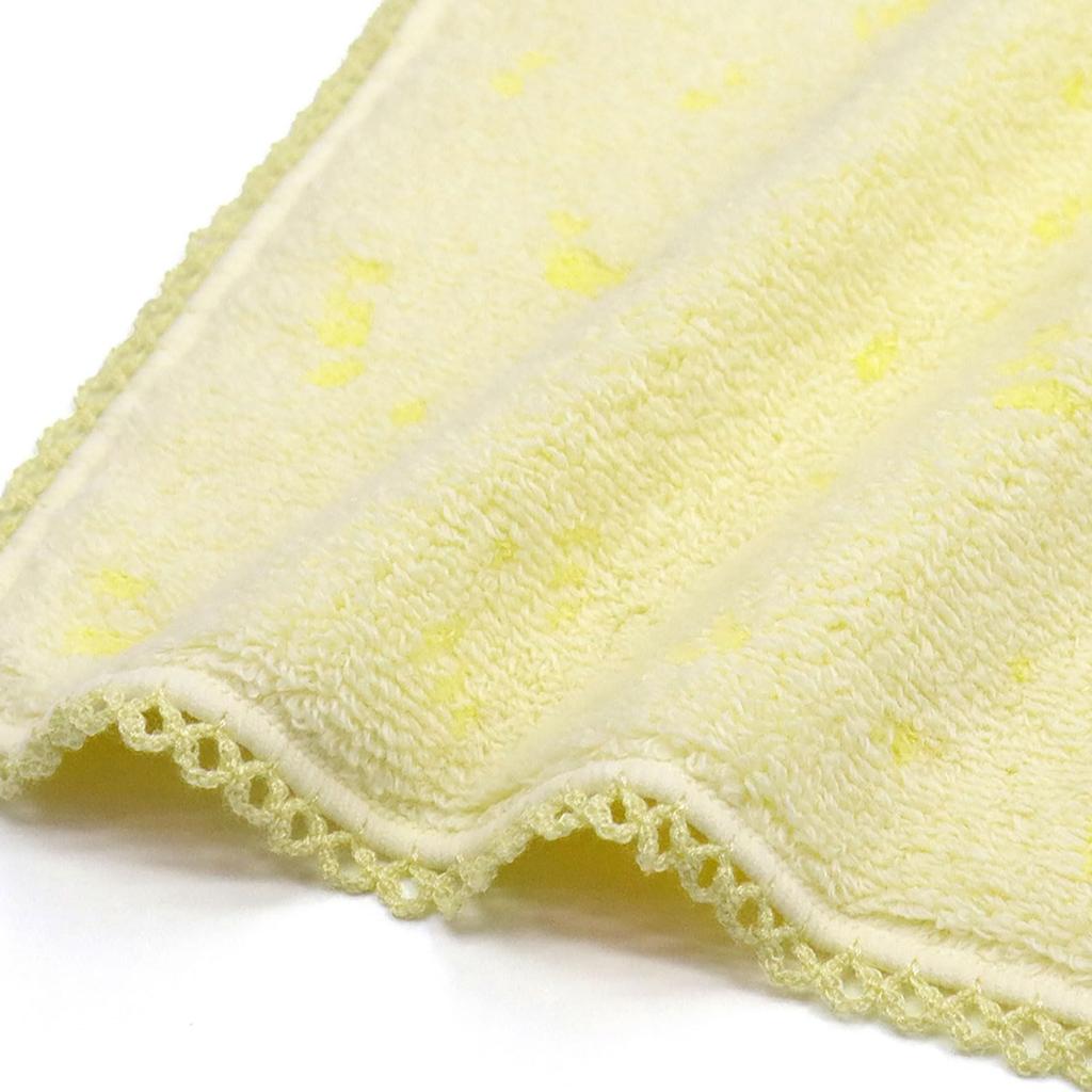 Chiikawa Grass Pattern Towel 27108001 25cm W X 25cm H Women's Handkerchief, (27108001B), Yellow, Approx.