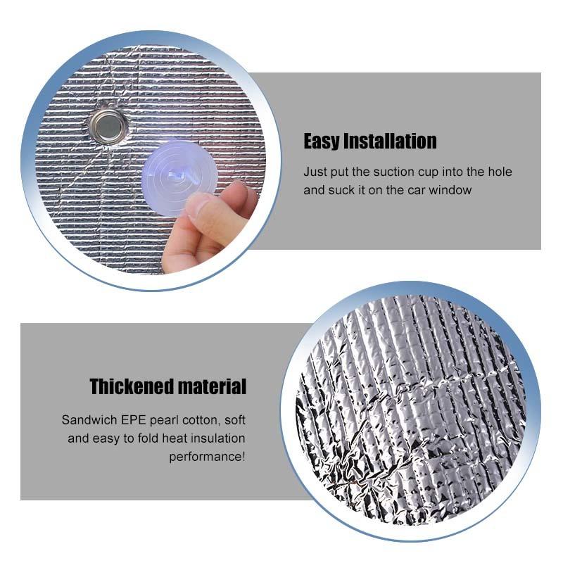 Car Windshield Sunshade Window Shade Foldable Sun Visor Cover Fit For Mitsubishi PAJERO 2007-2021 Car Accessories