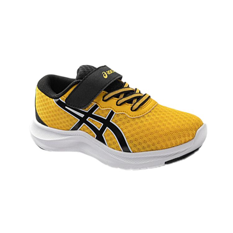 Asics Lazerbeam Mh Mg Kids Training Shoes Comfortable Anti-Kick Shock Absorption Low-Top Kids sneaker Yellow Black 1154A153-750