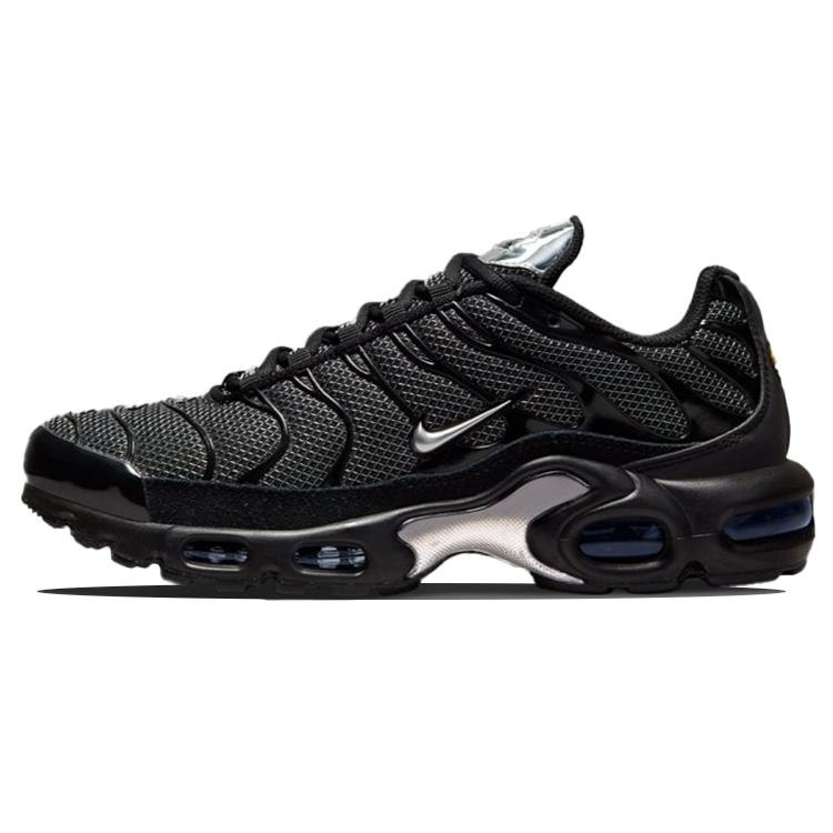 New Nike Air Max Plus Black Suede Silver Women's DQ0850-001