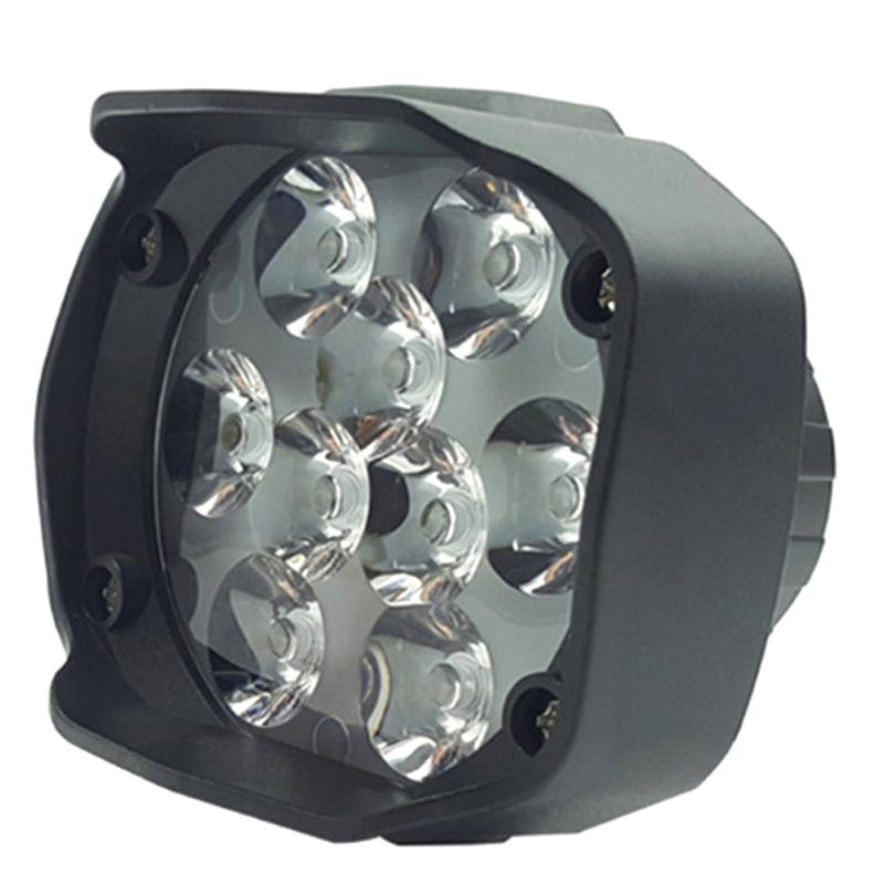 Motorcycle Headlight 9 Led 6W Dc12V Super Bright Spot White Work Light Bicycles