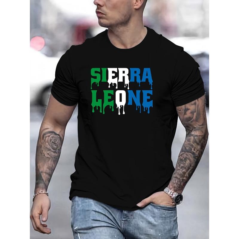 European sizes Men's Pattern Summer Casual Round Neck Short T-Shirt Comfortable Funny Fashionable Crew Neck Tees for Men