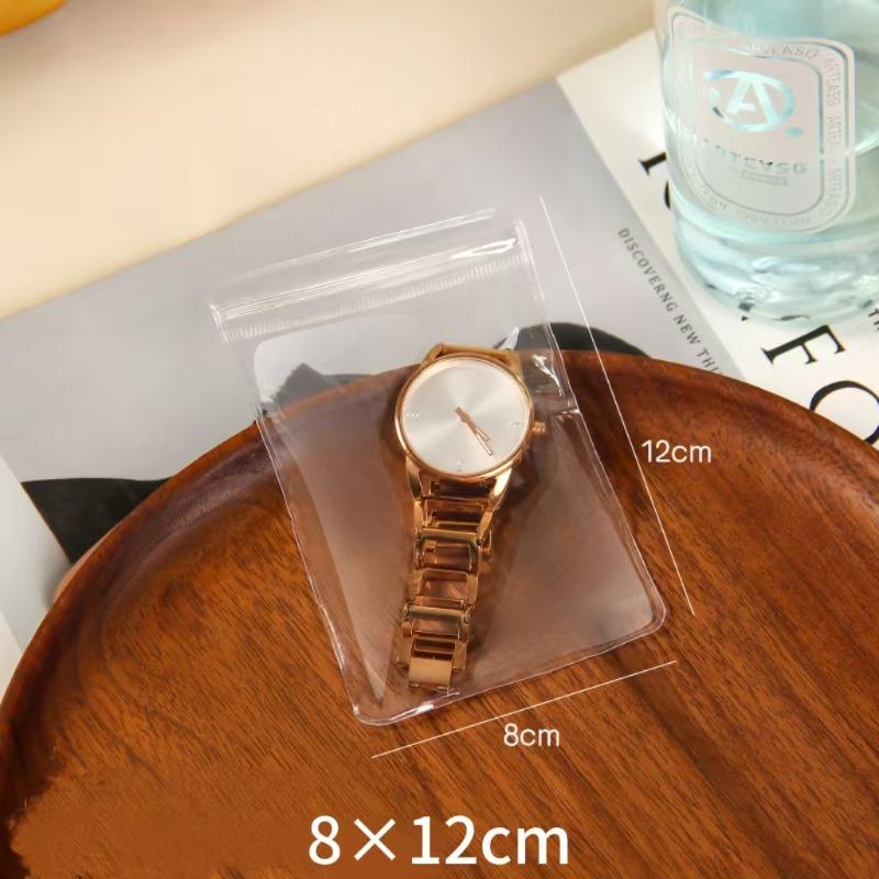 4 Sizes PVC Anti-Oxidation Clear Jewelry Organizer Earring Ring Necklace Storage Bags Travel, Anti Tarnish Protect Jewelry