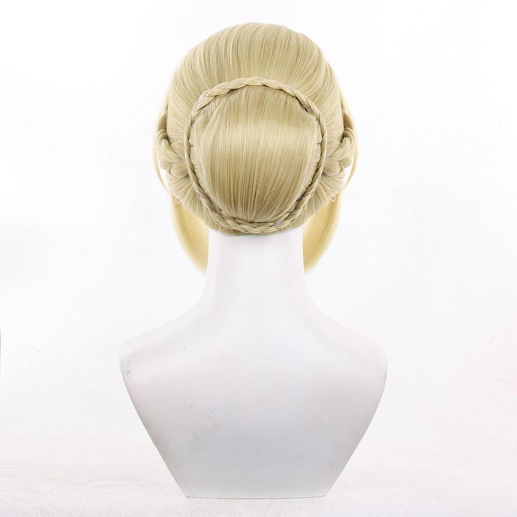 Light Gold Short Wig, Heat-Resistant, with Wig Net, Perfect for Cosplay, Halloween, Christmas, Cultural Festivals, and School Festivals.