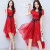 Summer Slim Chiffon Dress Summer New Women's Clothing Korean Version Thin Medium and Long Small Fragrant Skirt Children