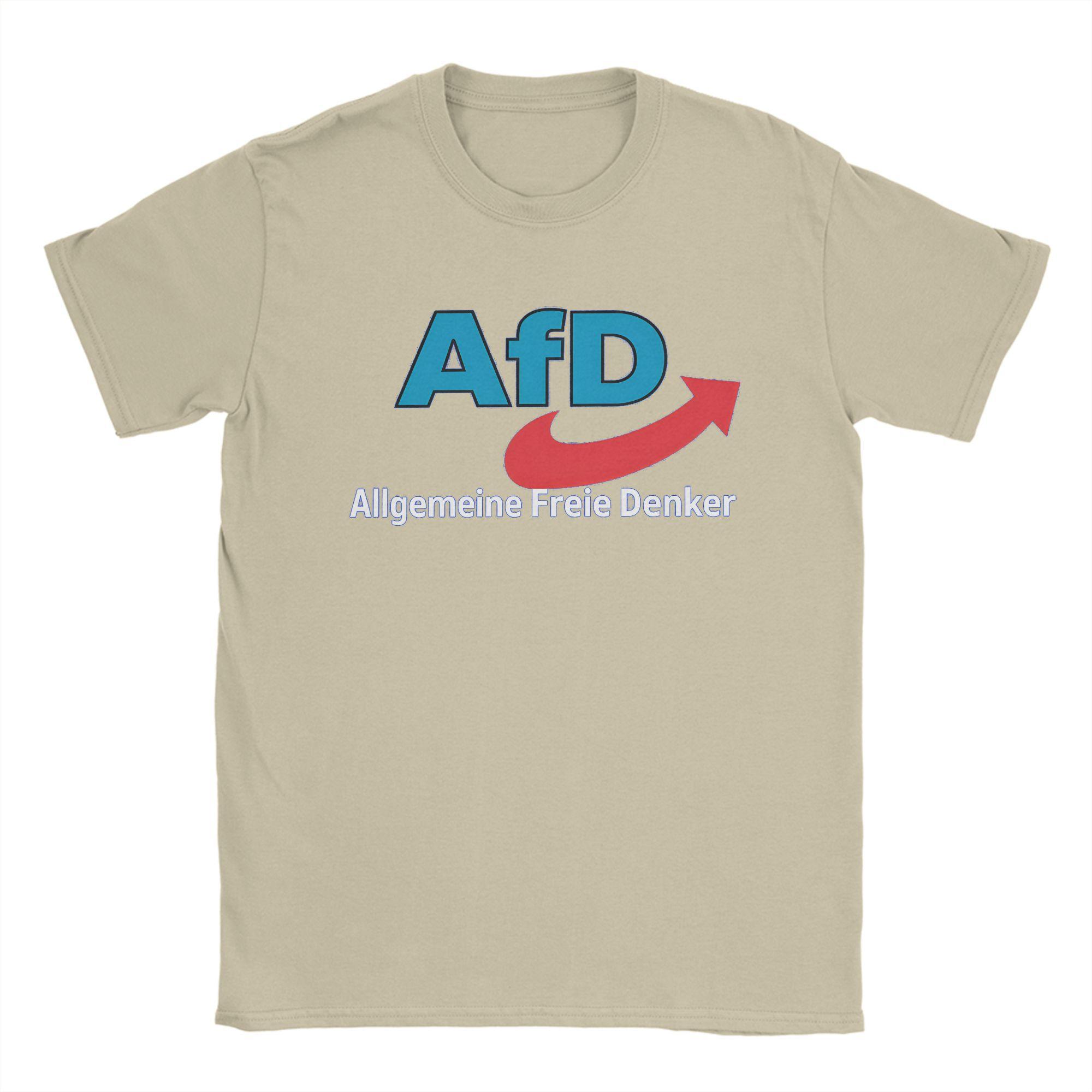 

Man TShirt Alternative AFD Germany TShirts Fashion Summer Tees Vintage Printed 100 Cotton Tops Plus Size 6XL S