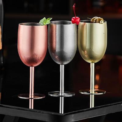 Creative Stainless Steel Goblet Retro Metal Wine Glass Wine Goblet Drinkware  Cold&hot Drinks