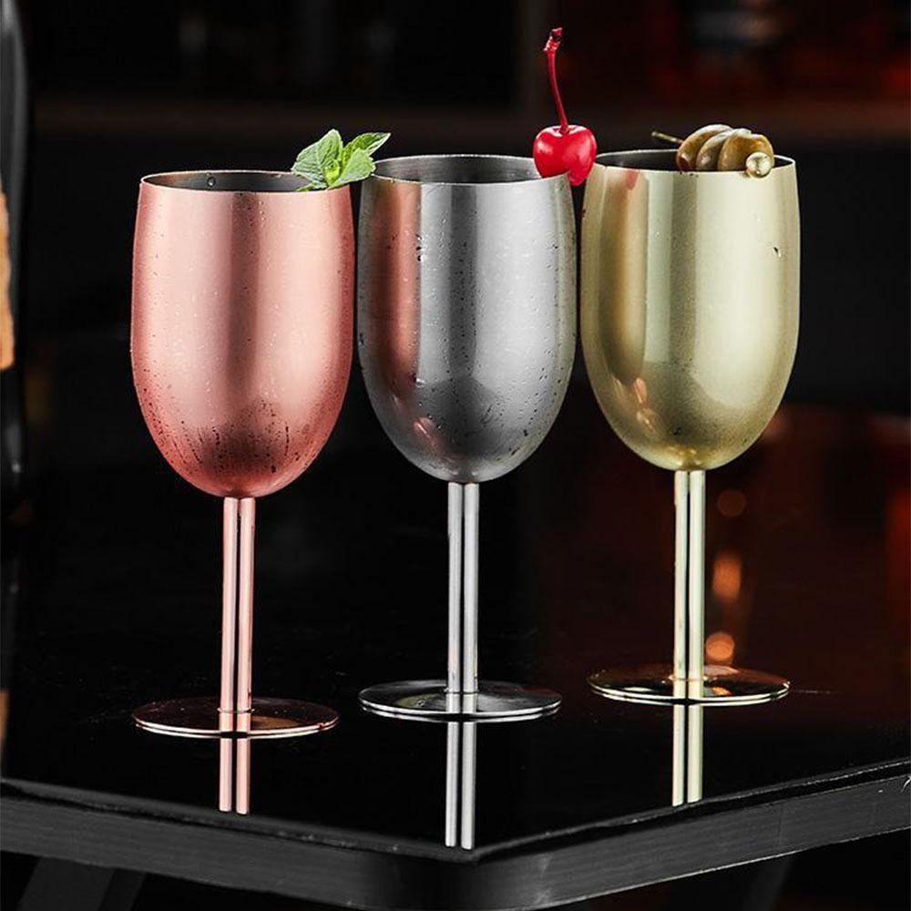 Unbreakable Wine Goblet Drinkware Creative Tall Glass Gift Metal Wine Glass Water Bottle