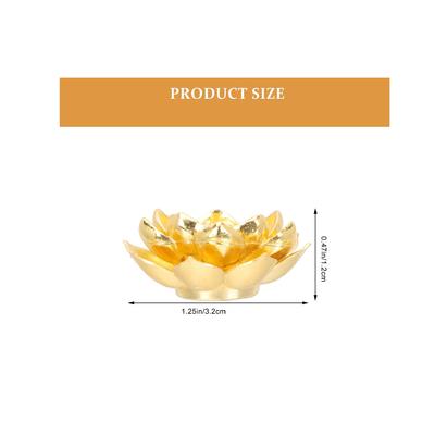 Mini Golden Lotus Fragrance Plug In Fragrance Seat Lotus Aroma Burner Fragrance Path Accessories Incense Stick Seat