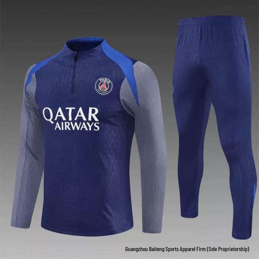 New Real Madrid Vs. Barcelona Adult Match Jersey and Training Suit Set 2526
