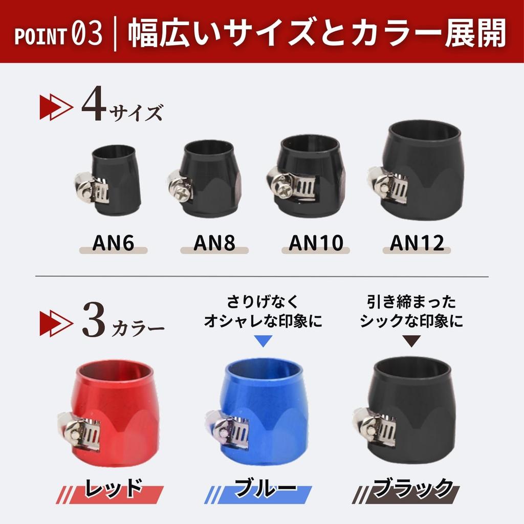 RYOTBASE Econo Fitting Hose End Finisher Clamp Screw Band Radiator Hose Band Stainless Steel