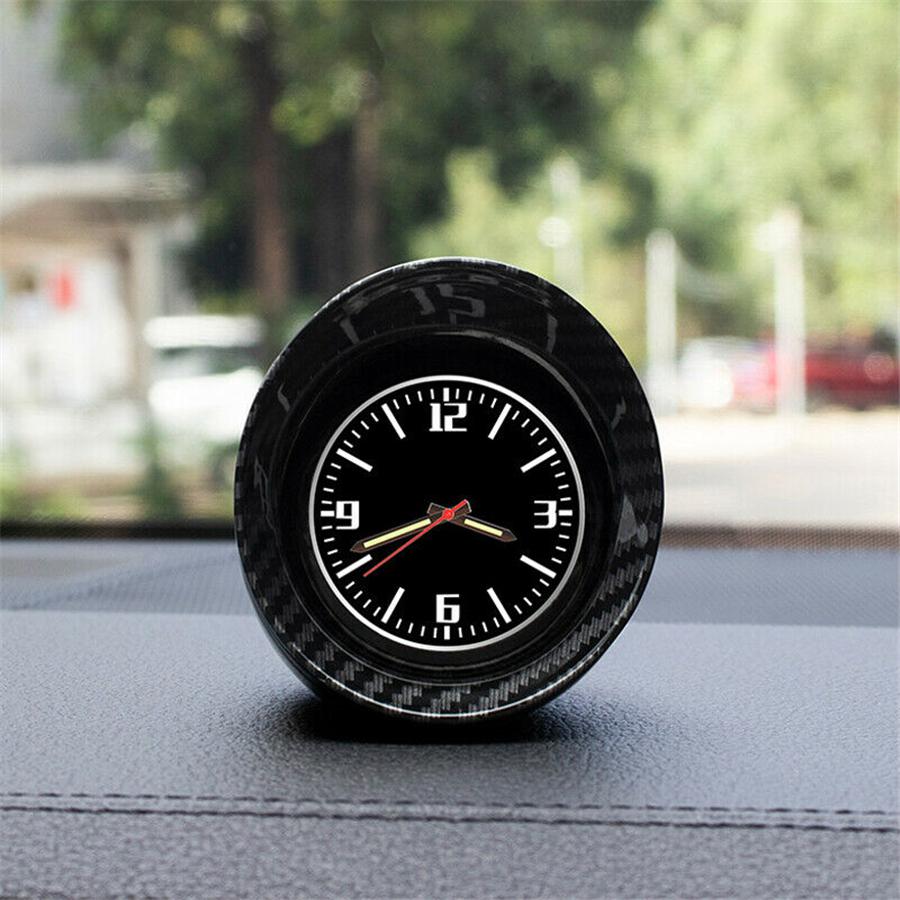 Carbon Fiber  Color Car Truck Interior Dashboard Clock Automotive Luminous Backlight