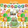 Themed Pikmin Birthday Party Supplies Decoration Set Balloons Banner Topper Cake