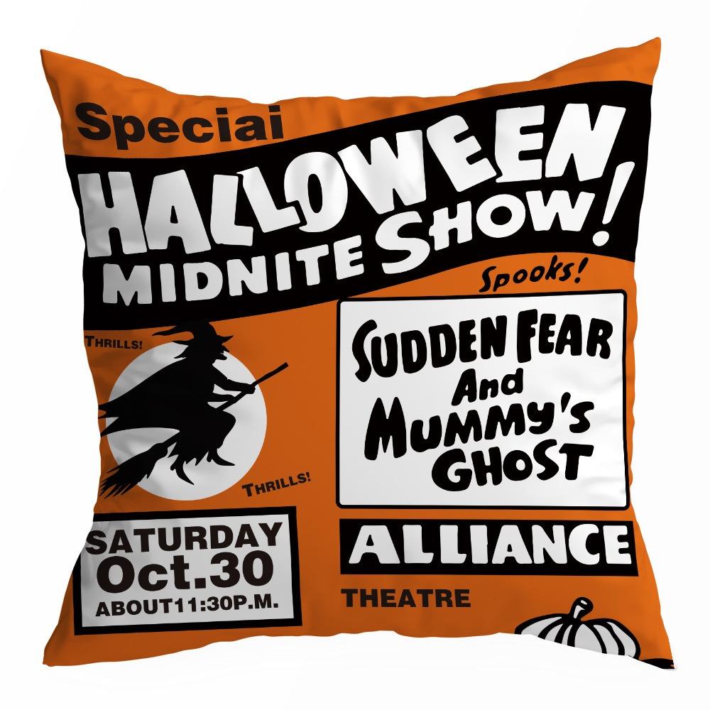Halloween holiday party decoration pillow cover suitable for home living room sofa room decoration friend gift