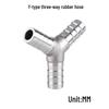 304 Stainless Steel Hose Barb Y-Splitter Tee
