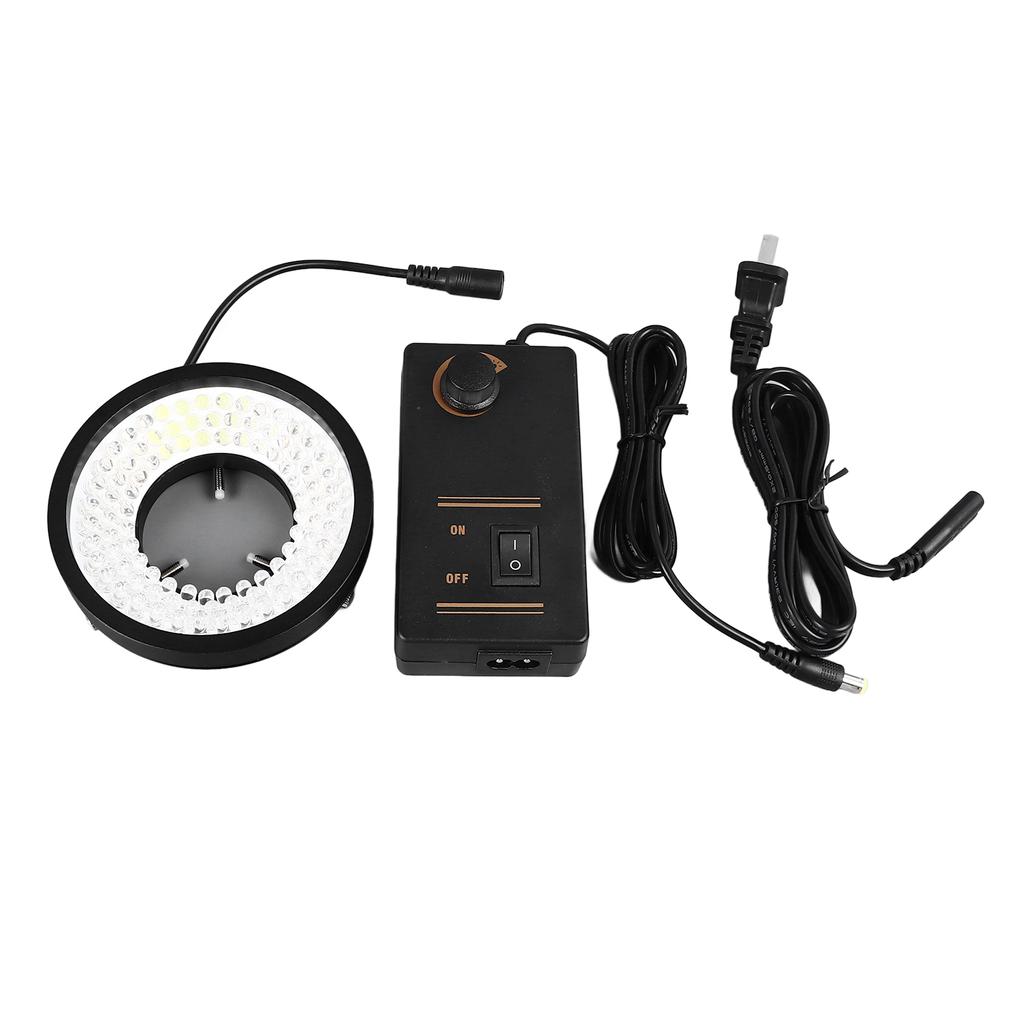 Mikroskop LED-Ringlicht 96 LEDs 6500K Weiß Einstellbare Helligkeit Industrielle Kamera-Ringlampe