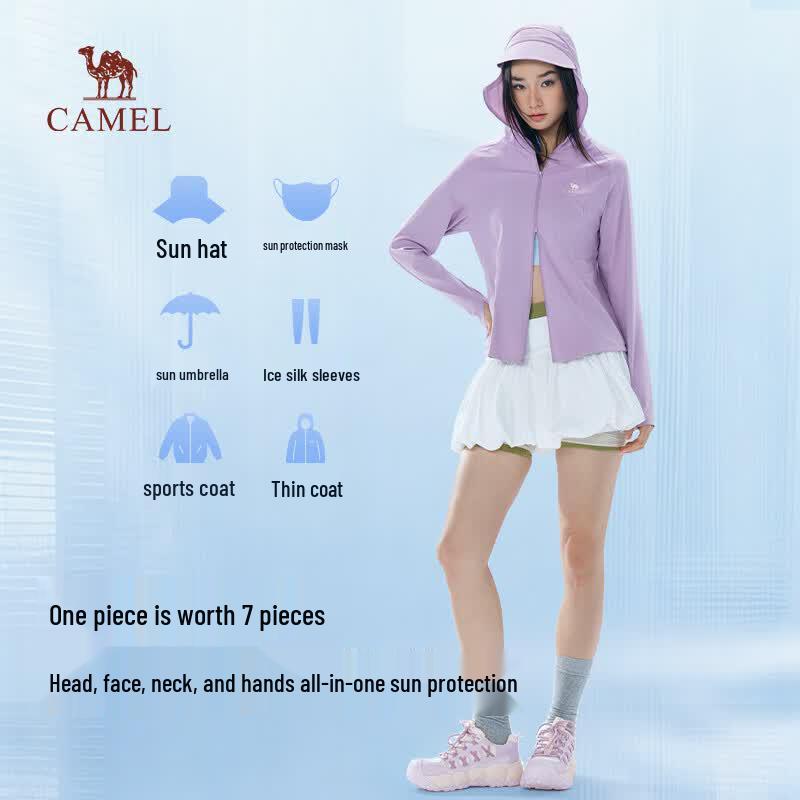 CAMEL Women s Knit Long-Sleeve Sun Protection Top XL