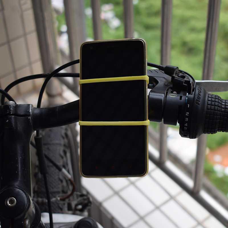 Fahrrad Silikonbandage Fahrrad Silikon Elastisches Bandageband Lichthalterung Fahrradlicht Taschenlampenhalter Passend für jedes Fahrrad