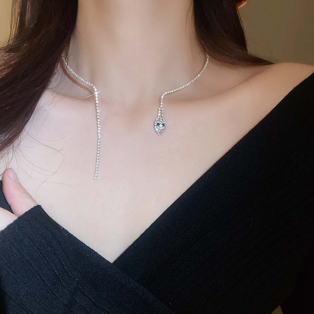 Clothing Accessories Crystal Snake Necklace Fashion Jewelry Snake Choker Pendant  Birthday Gifts