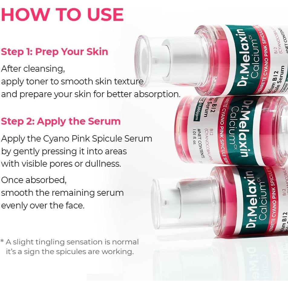 Dr. Melaxin Korean Microneedling Serum with B12 Spicule and Picotonic Shot, Spot Corrector and Intensive Lifting