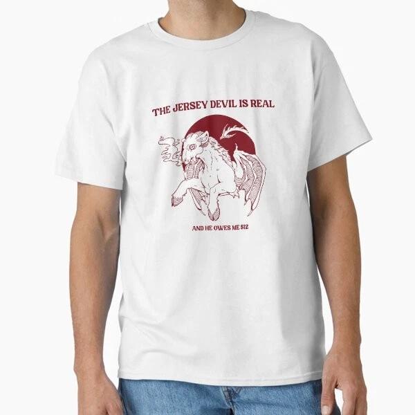 The Jersey Devil Is Real Classic Tshirt Made In Usaaus Tshirt S2xl S