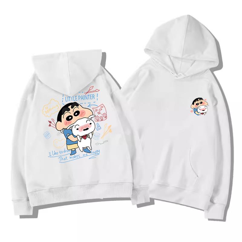 Early Autumn Korean Style Loose Crayon Shin-chan Oversized Women's Hoodie
