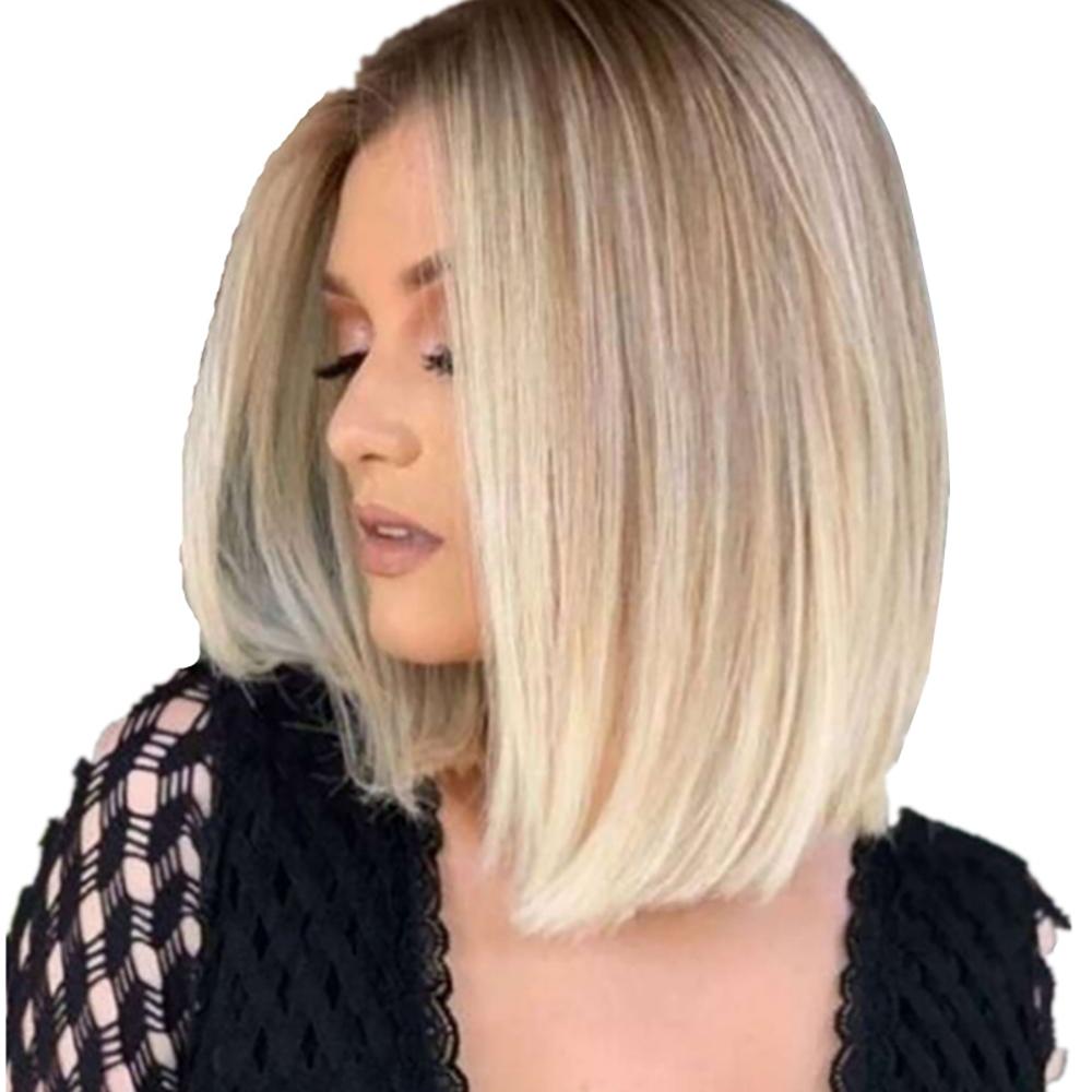 

Боб Парик Женские Короткие Парики Искусственные Волосы Прямой Омбре Блонд Парик Модный Косплей Парик Вечеринка Девушки Ролевые Игры Повседневные Натуральные Волосы