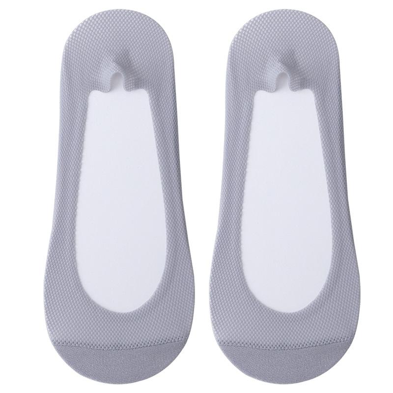 Female Spring and Summer Mesh Deodorant Breathable Ice Silk Shallow Mouth Do Not Drop with Invisible Socks
